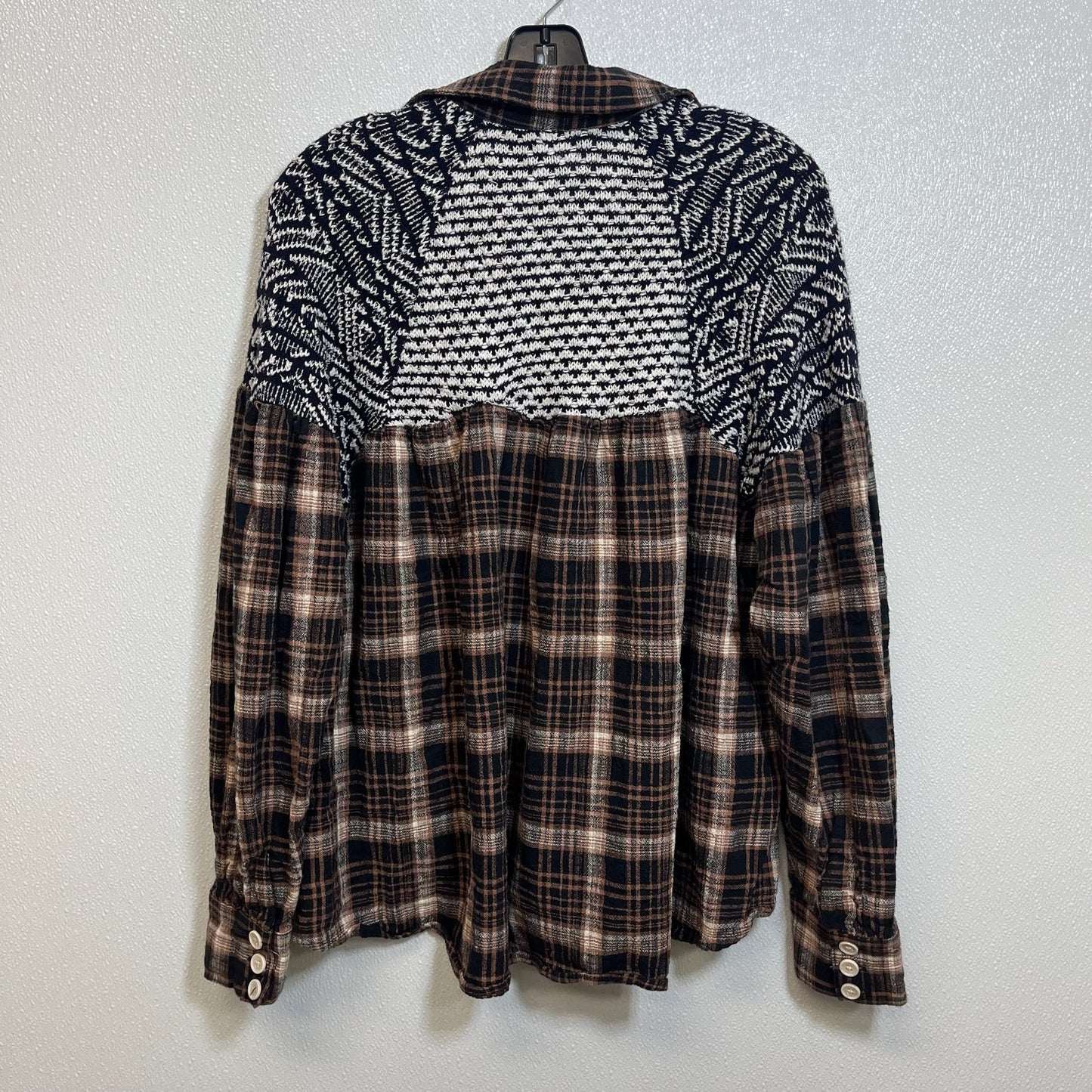 Plaid Top Long Sleeve Free People, Size S