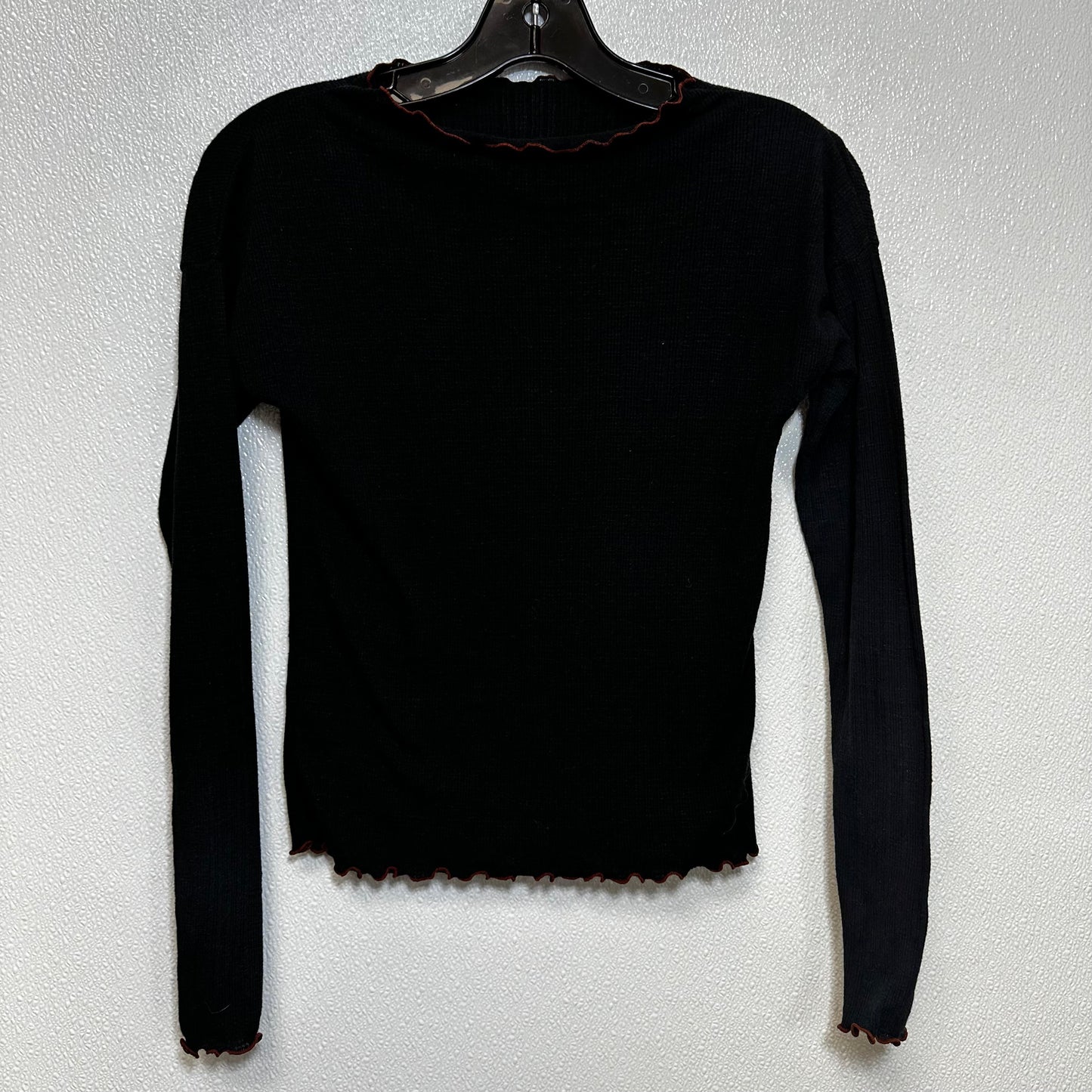 Black Top Long Sleeve Free People, Size Xs