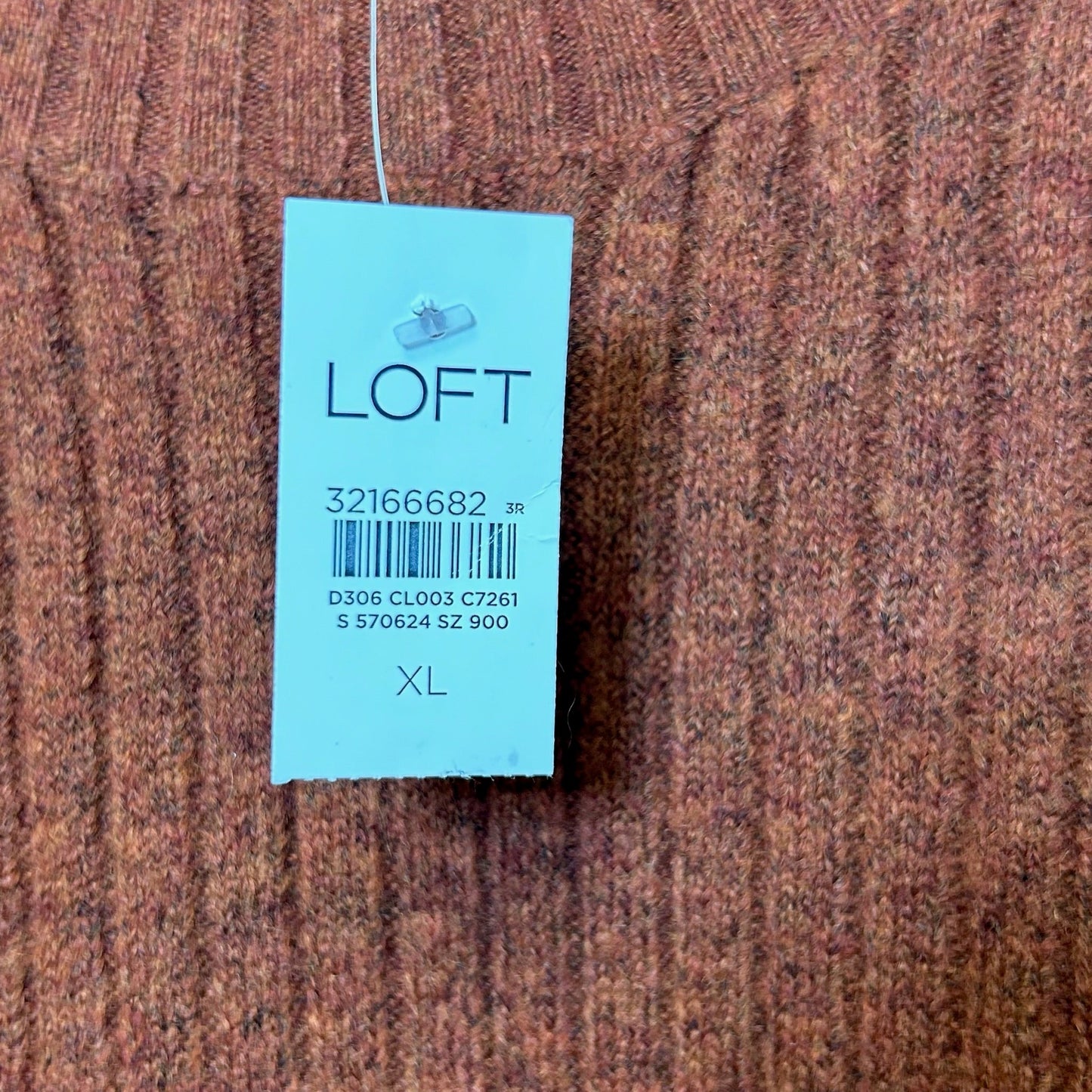Orange Sweater Loft O, Size Xl