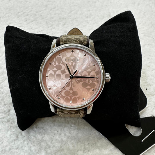 Watch Designer Signature Fabric leather band by Coach