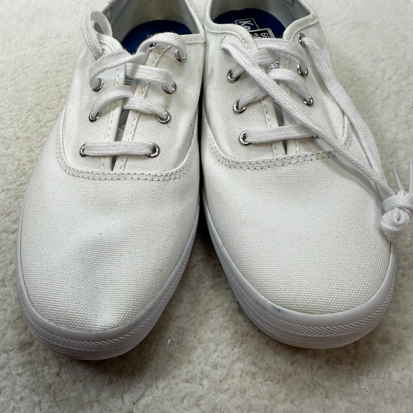 White Shoes Flats Ballet Keds, Size 10