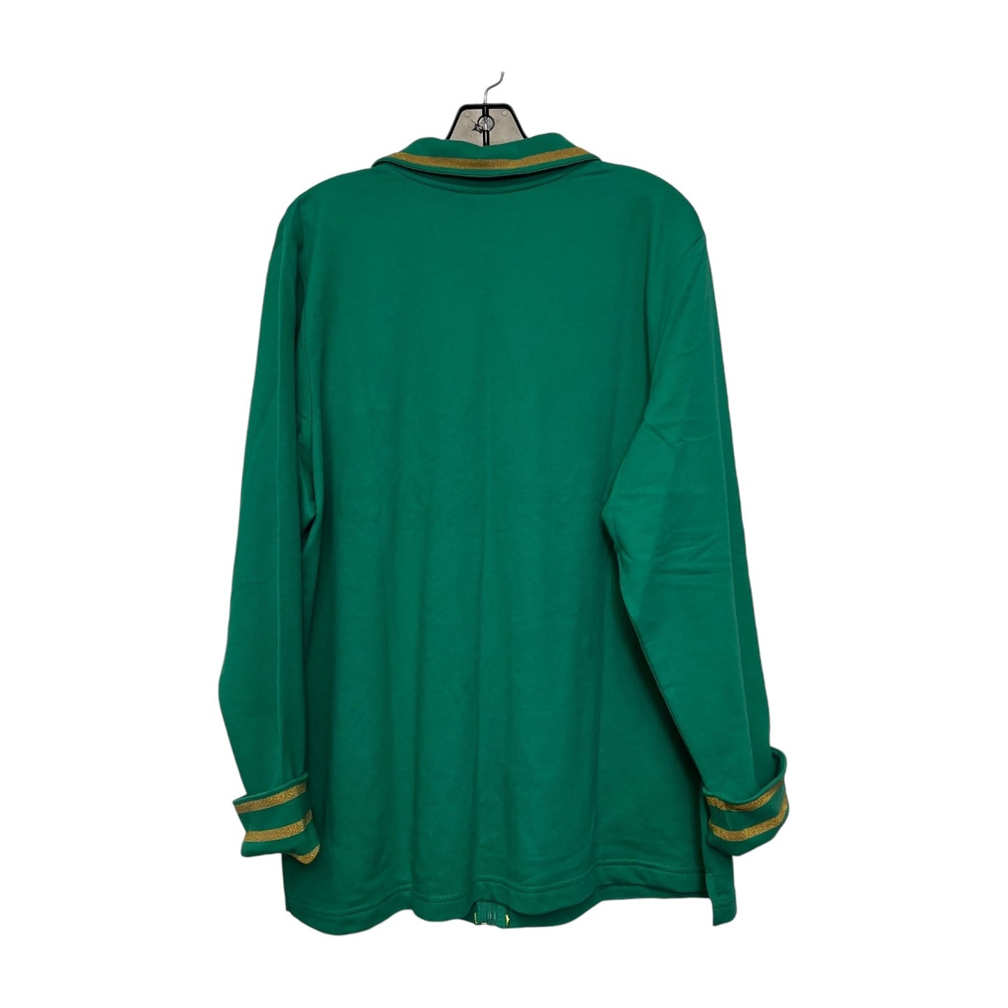 Sweatshirt Crewneck By Quaker Factory In Kelly Green, Size: Xl