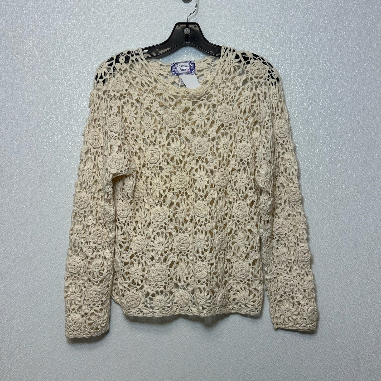 Cream Sweater ELIZABETH JORDAN, Size L