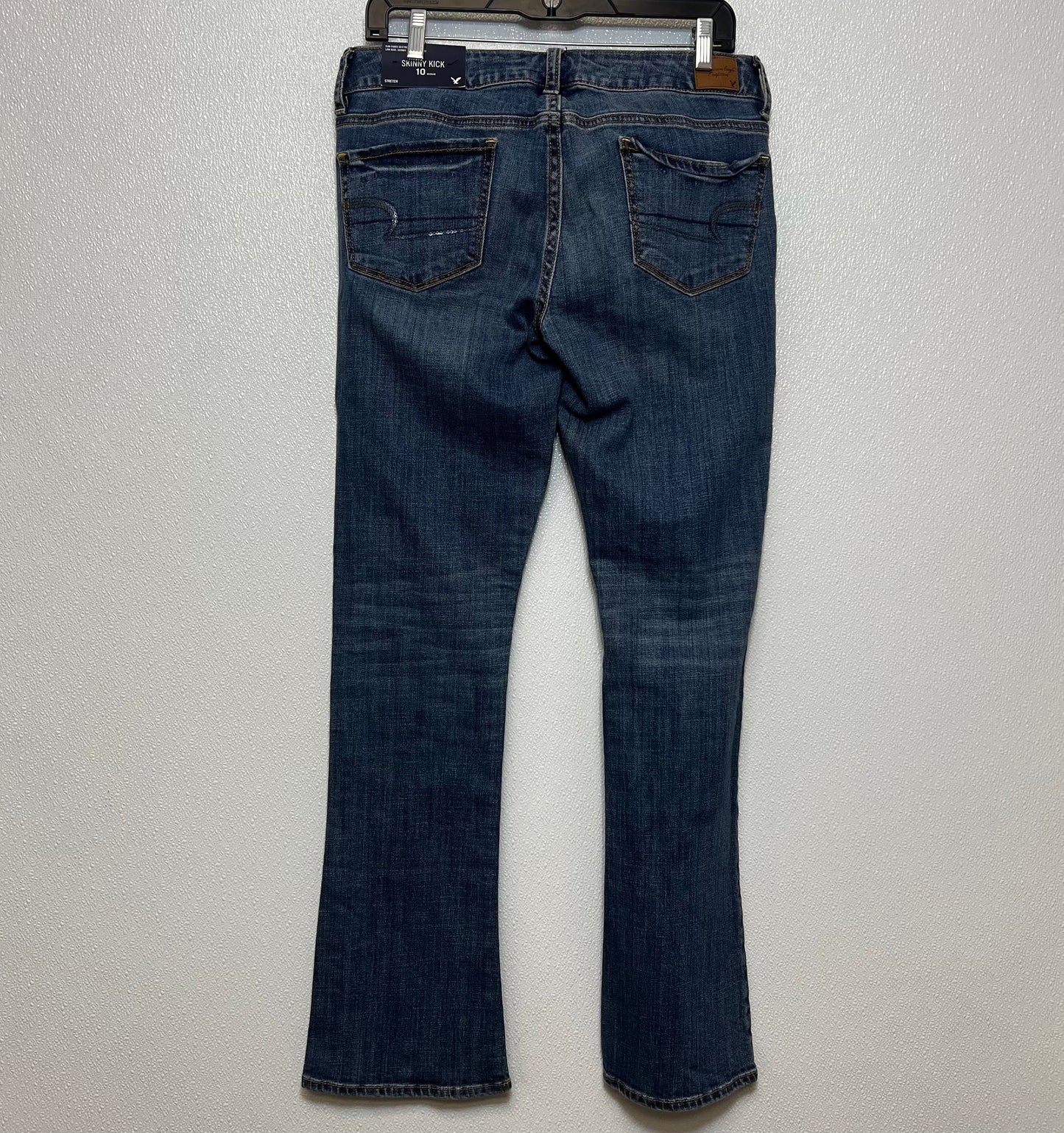 Jeans Skinny kick By American Eagle In Denim, Size: 10