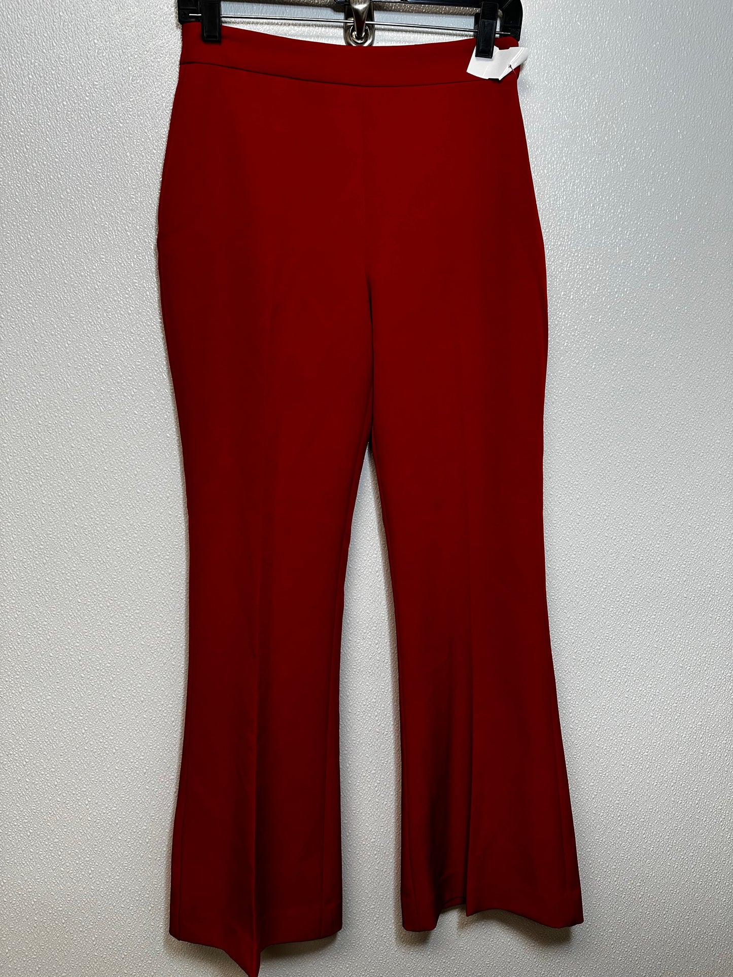 Flare high rise Pants By Express In Red, Size: 2 short