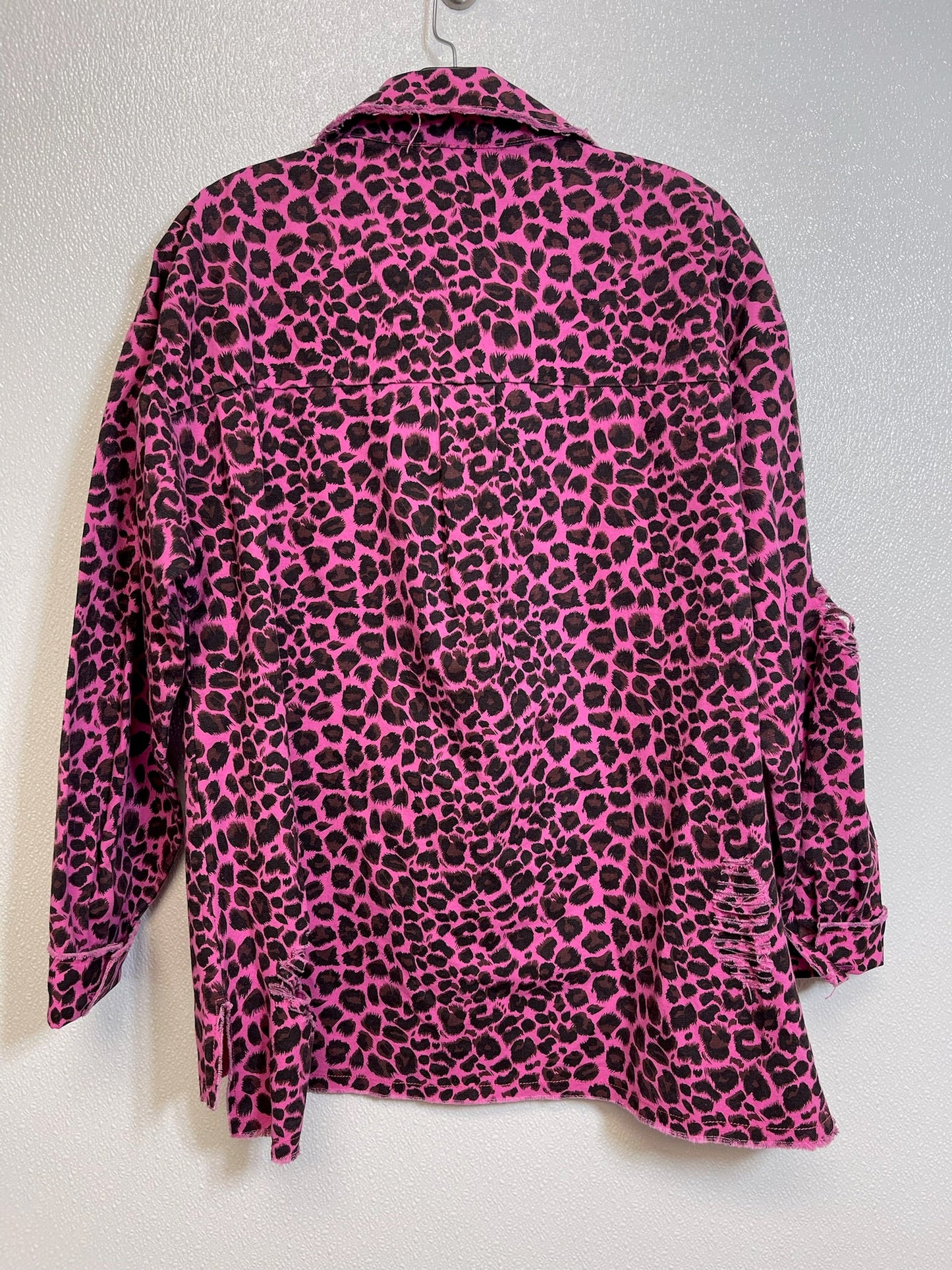 Leopard Print Jacket Denim Jodifl, Size S