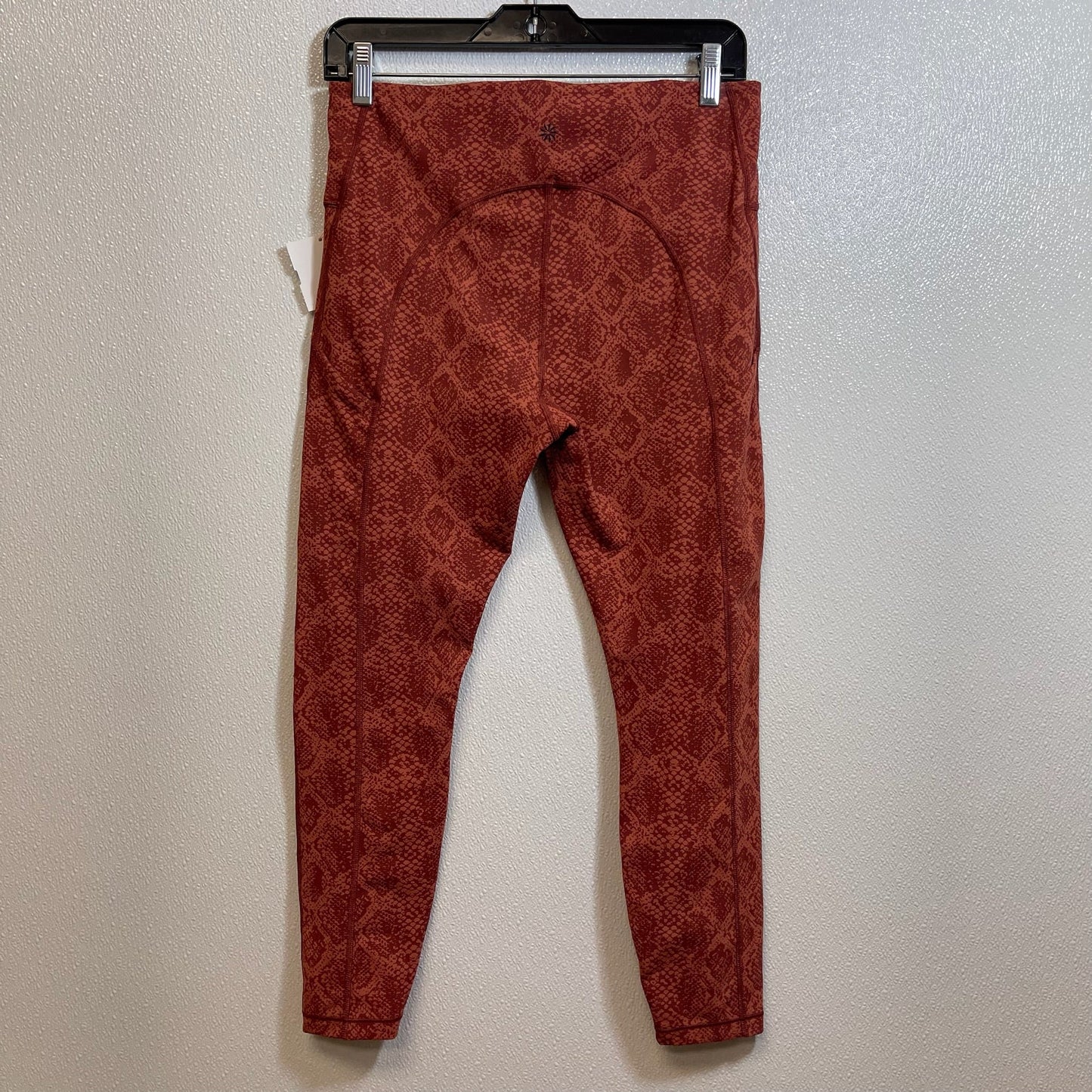 Athletic Leggings By Athleta In Rust, Size: M