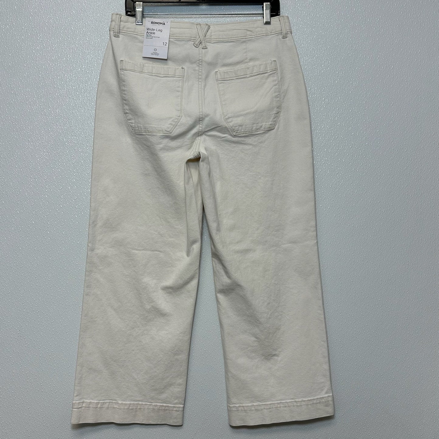 Pants wide leg Ankle By Sonoma O In White, Size: 12