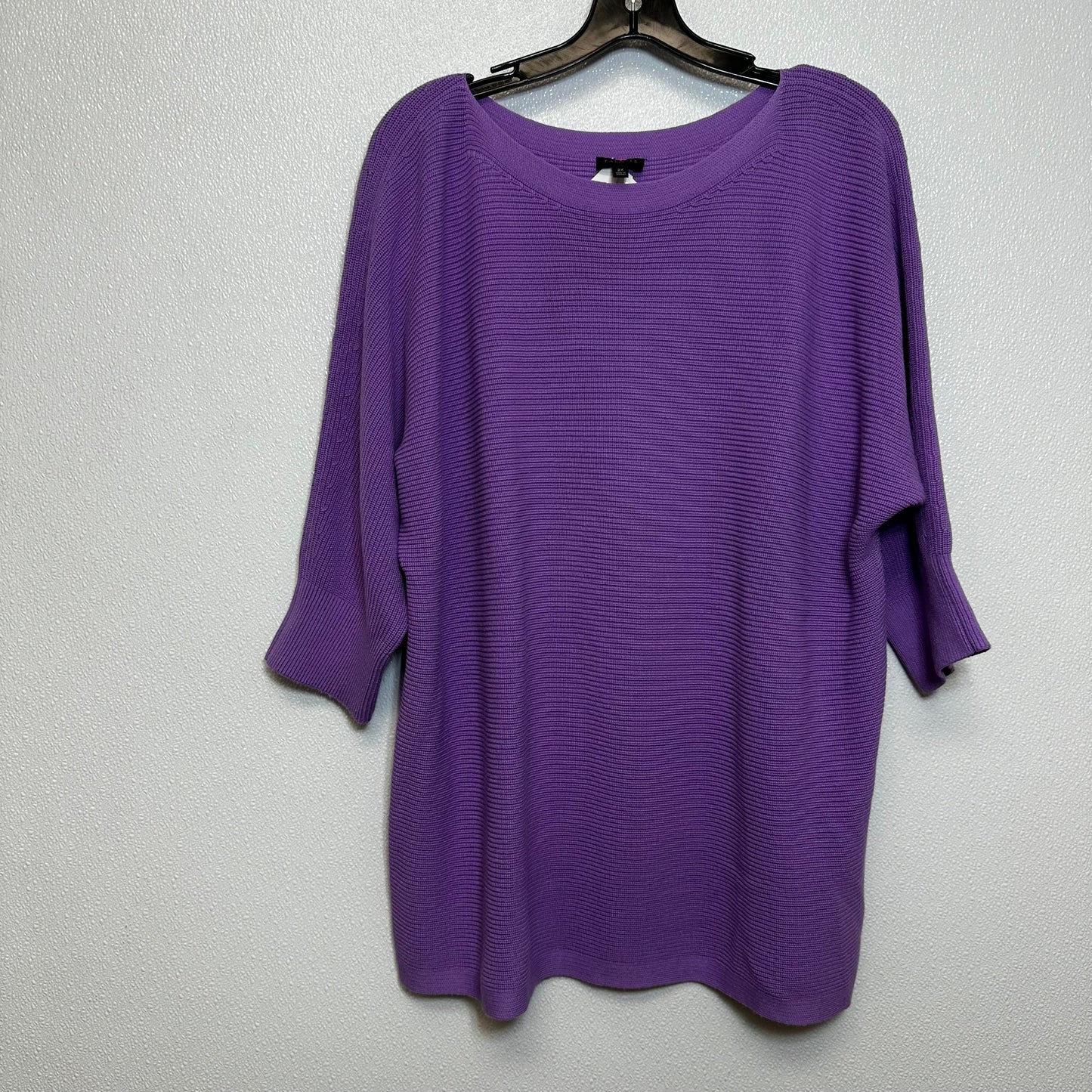 Sweater By Talbots O In Purple, Size: 2x