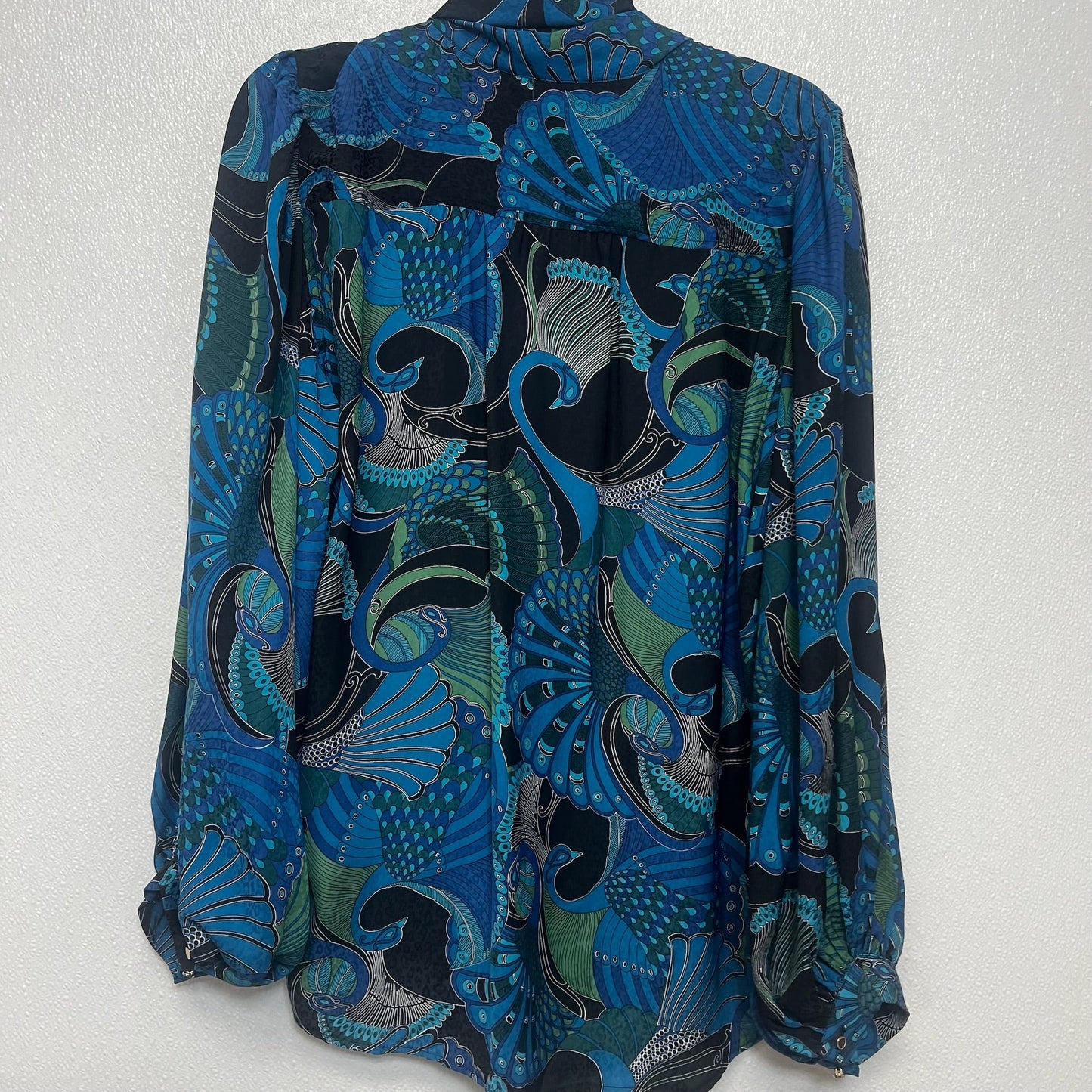 Top Long Sleeve By Chicos O In Blue, Size: Xl