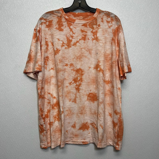 Top Short Sleeve By American Eagle In Orange, Size: L