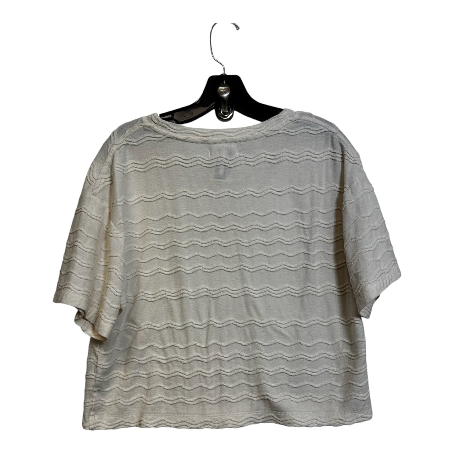 Top Short Sleeve By Madewell In Cream, Size: S