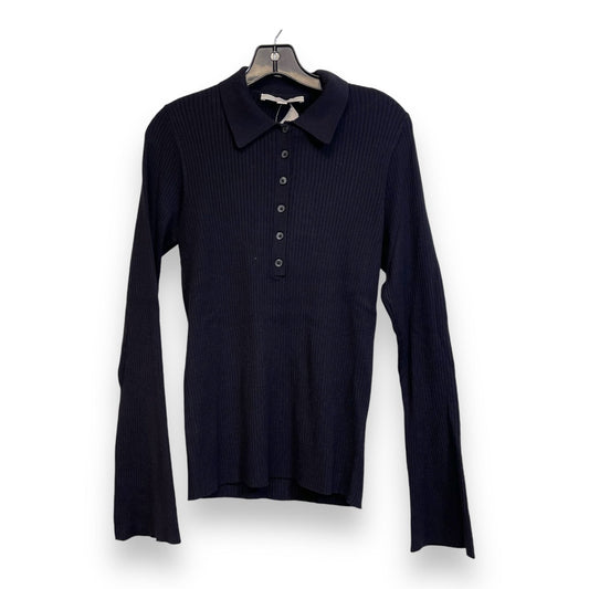 Top Long Sleeve By Loft In Black, Size: L