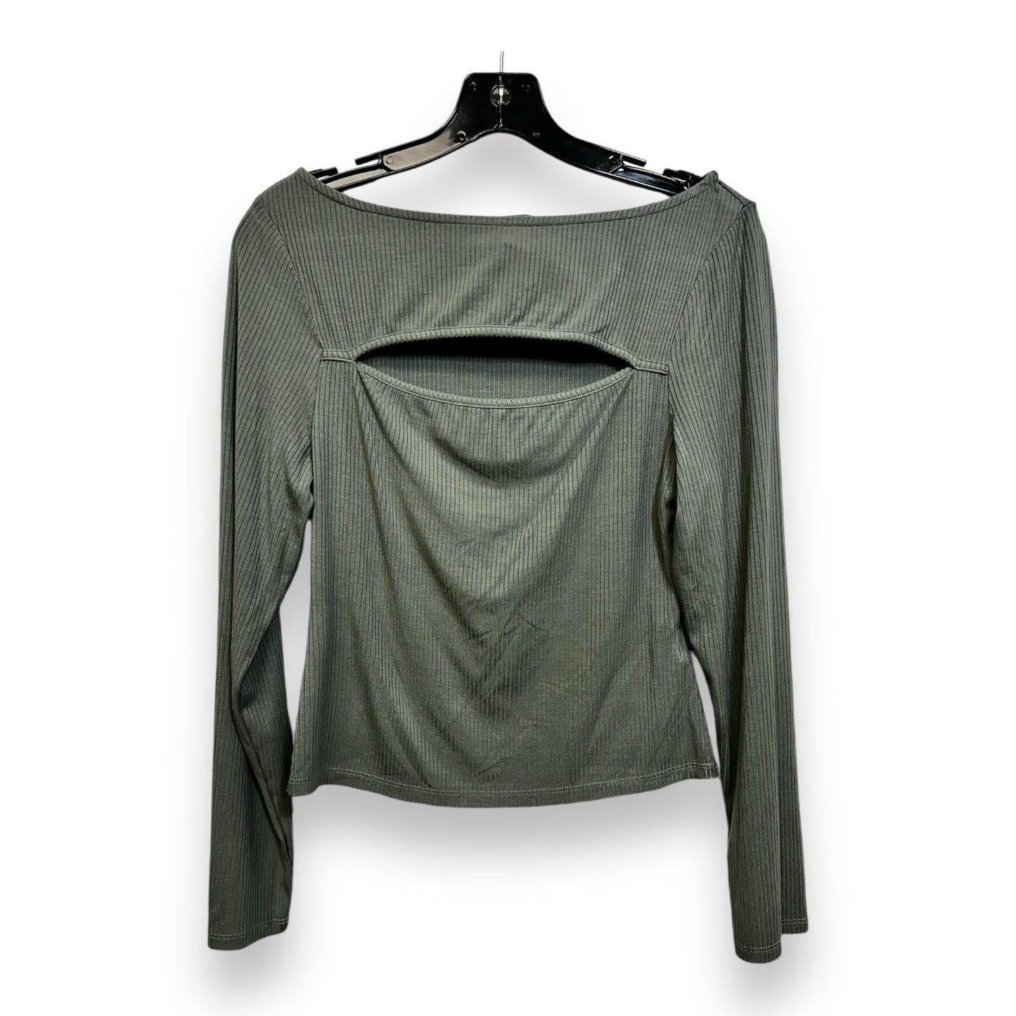 Top Long Sleeve By 7 For All Mankind In Green, Size: M