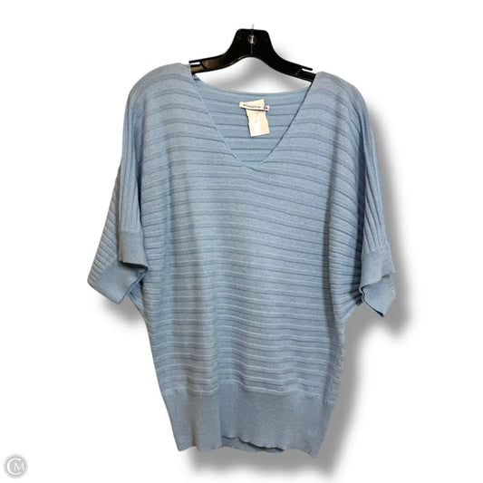 Top Short Sleeve By Staccato In Blue, Size: M