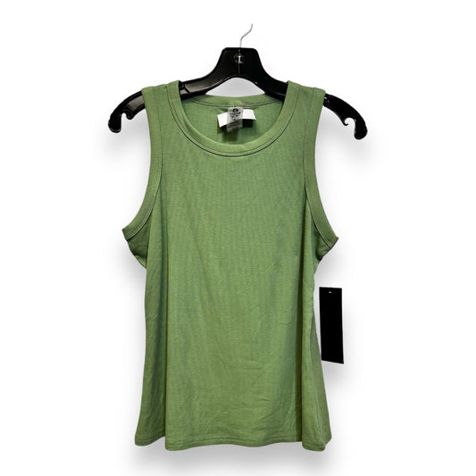 Top Sleeveless By Mono B In Green, Size: L