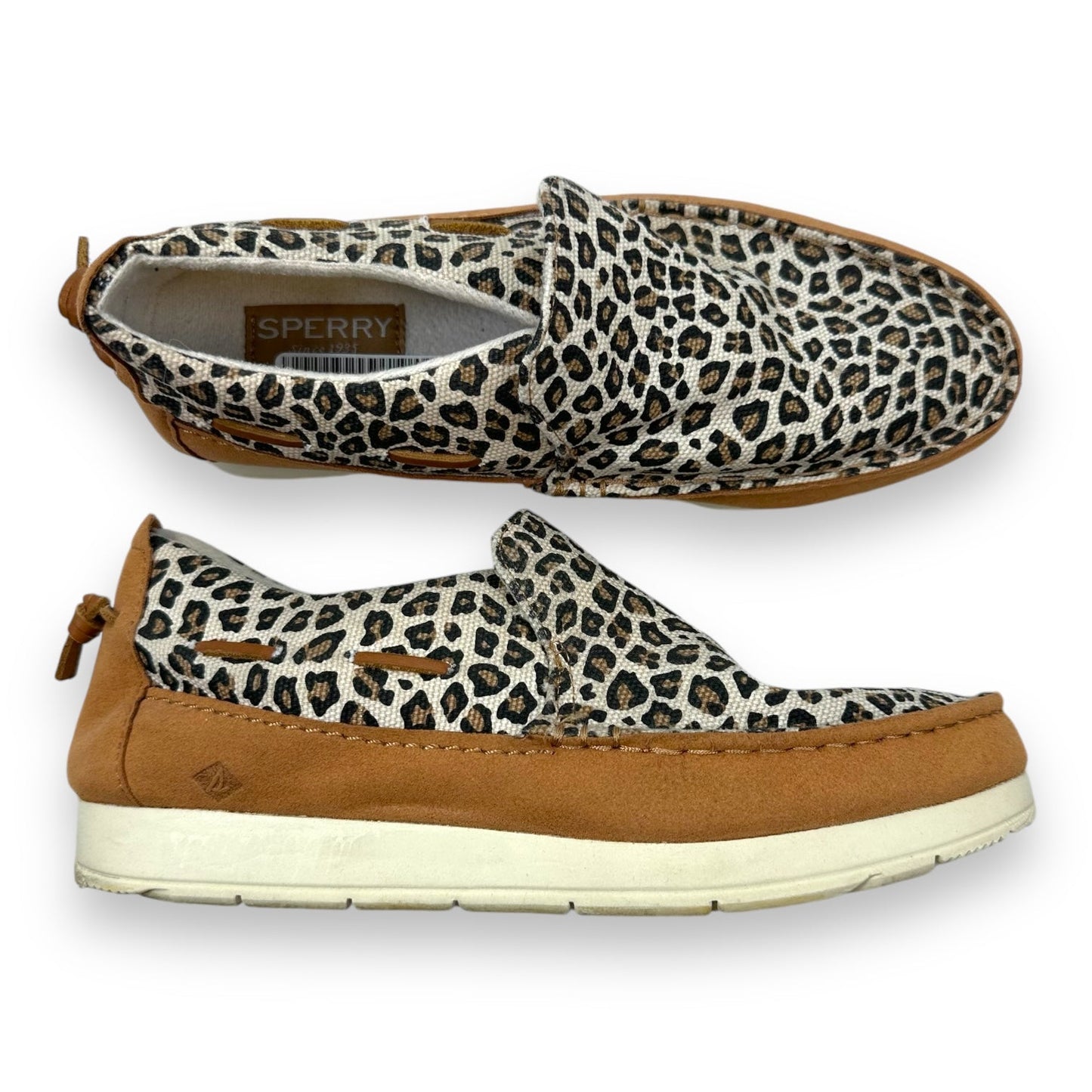 Shoes Flats Boat By Sperry In Animal Print, Size: 8