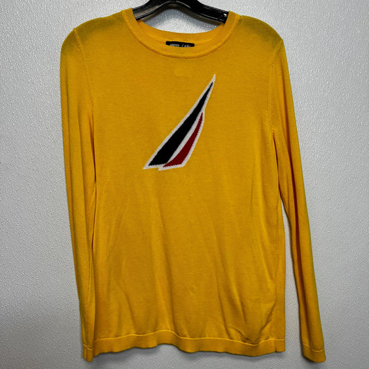 Sweater By Nautica In Yellow, Size: M