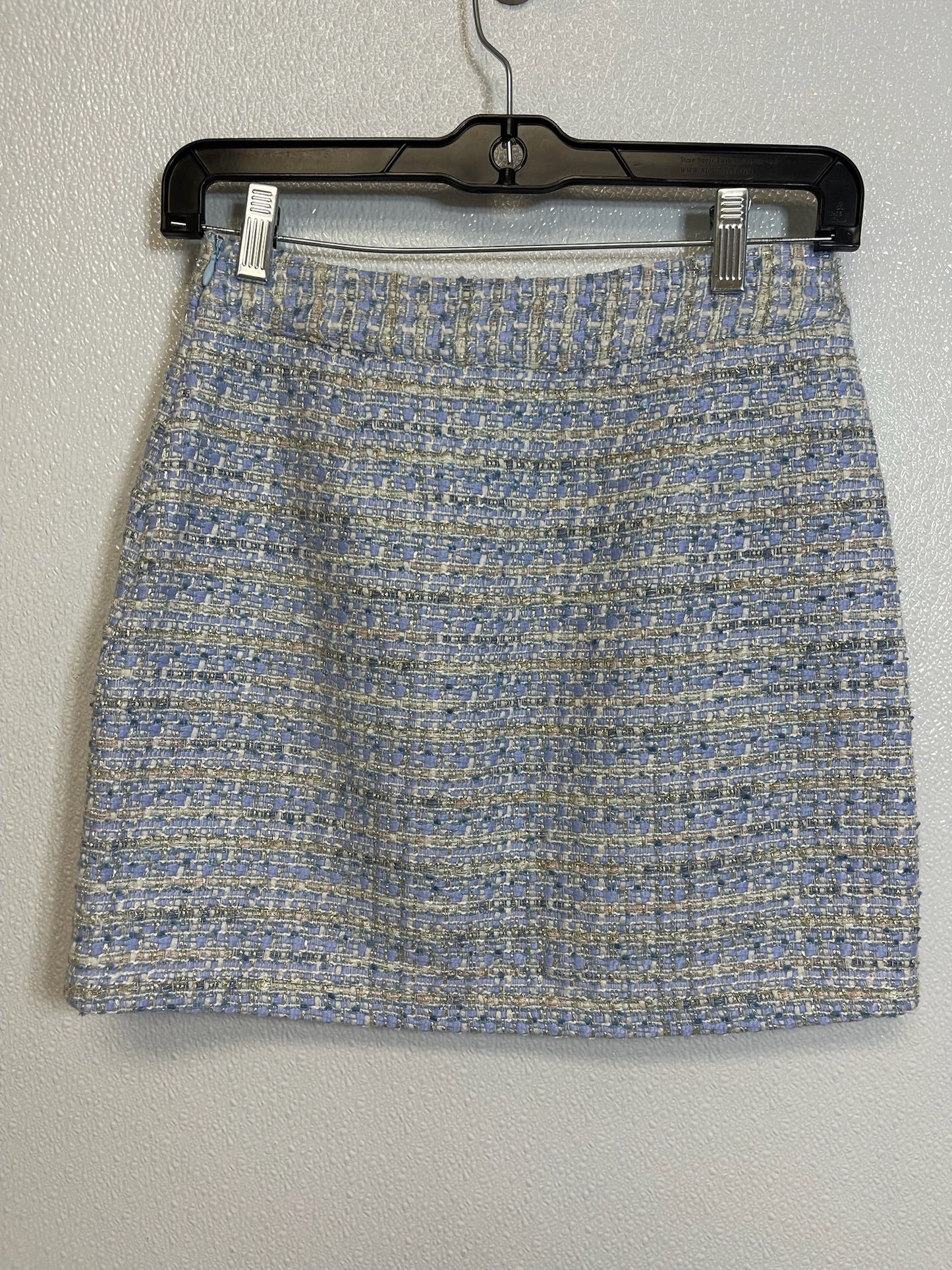 Tweed Blue Skirt Set 2pc ENDLESS ROSE, Size Xs