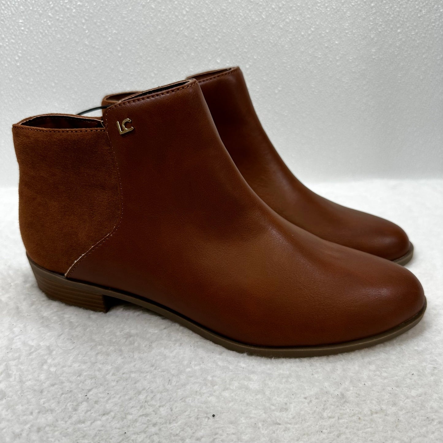 Brown Boots Ankle Flats Liz Claiborne O, Size 7.5