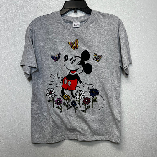 Top Short Sleeve By Disney Store In Grey, Size: M