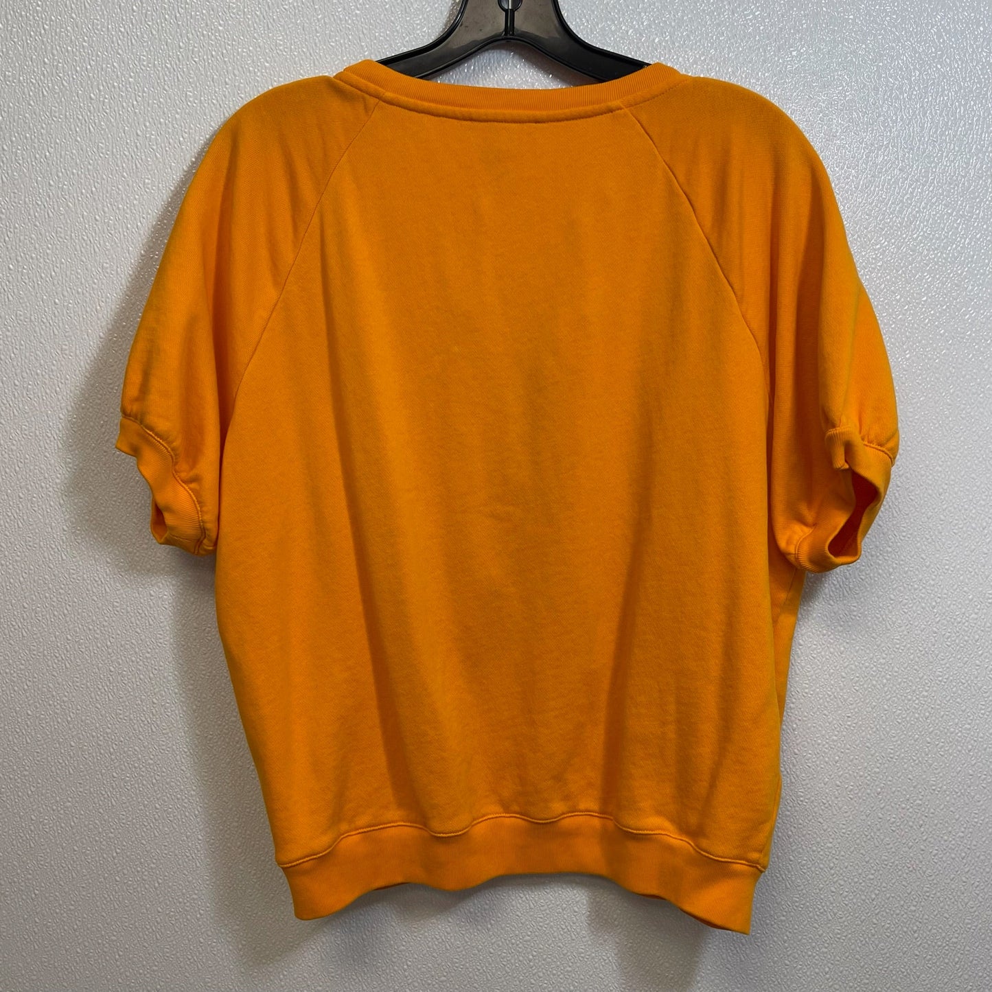 Yellow Top Short Sleeve J Crew O, Size M