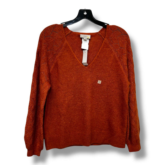 Sweater By Loft In Orange, Size: S