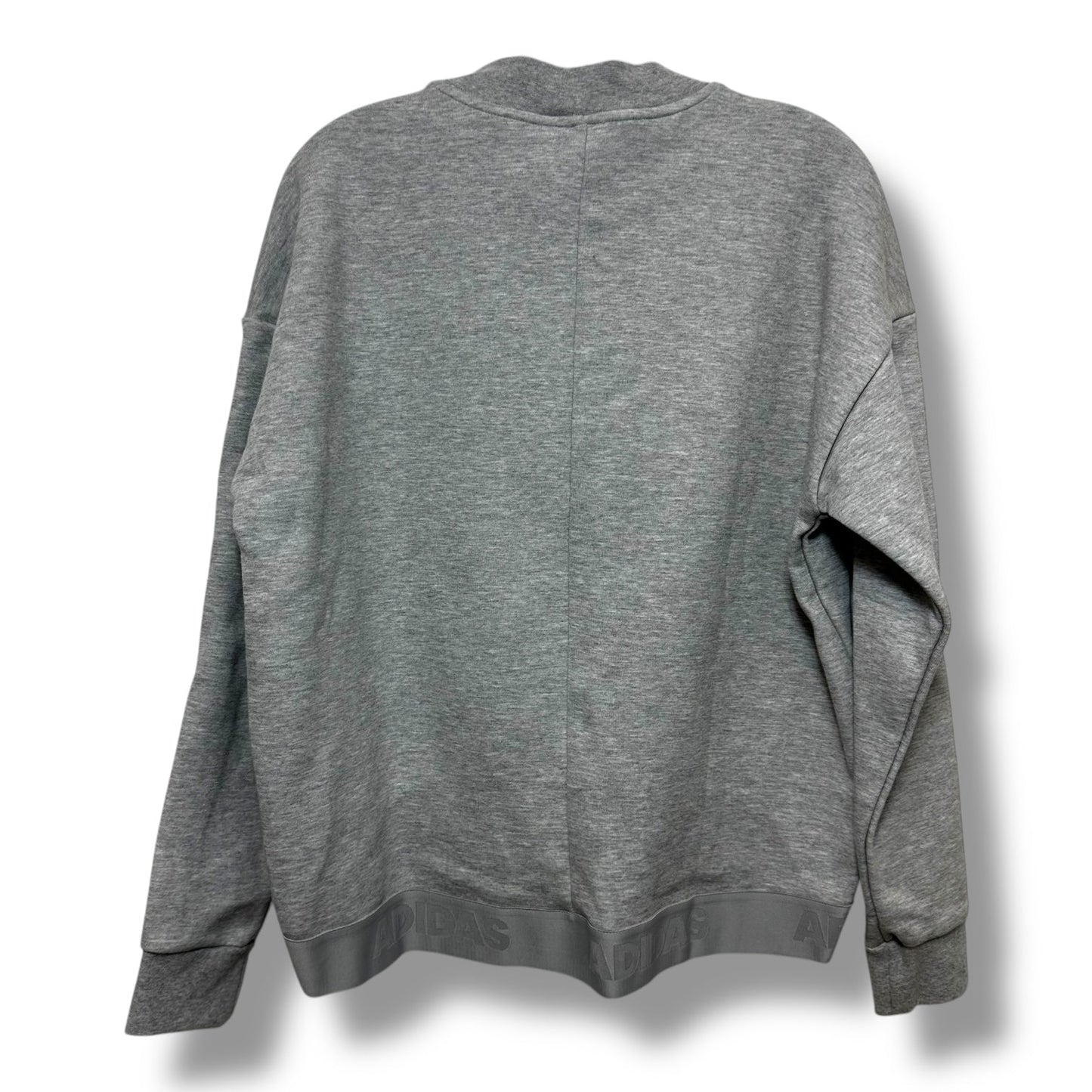 Sweatshirt Crewneck By Adidas In Grey, Size: S