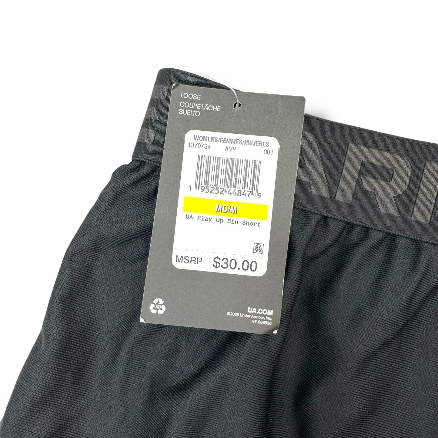 Athletic Shorts By Under Armour In Black, Size: M