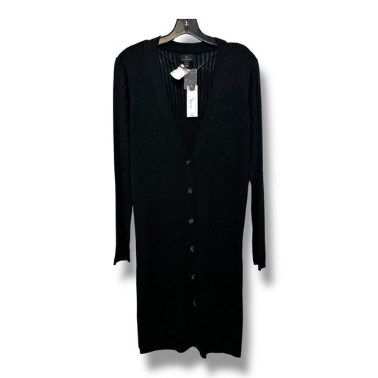 Sweater Cardigan By Worthington In Black, Size: L