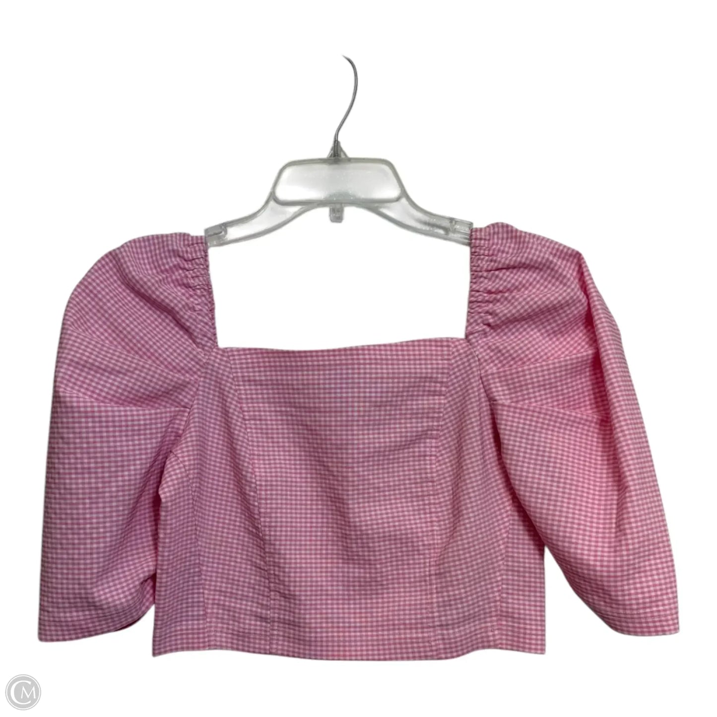 Top Short Sleeve By Topshop In Pink, Size: M