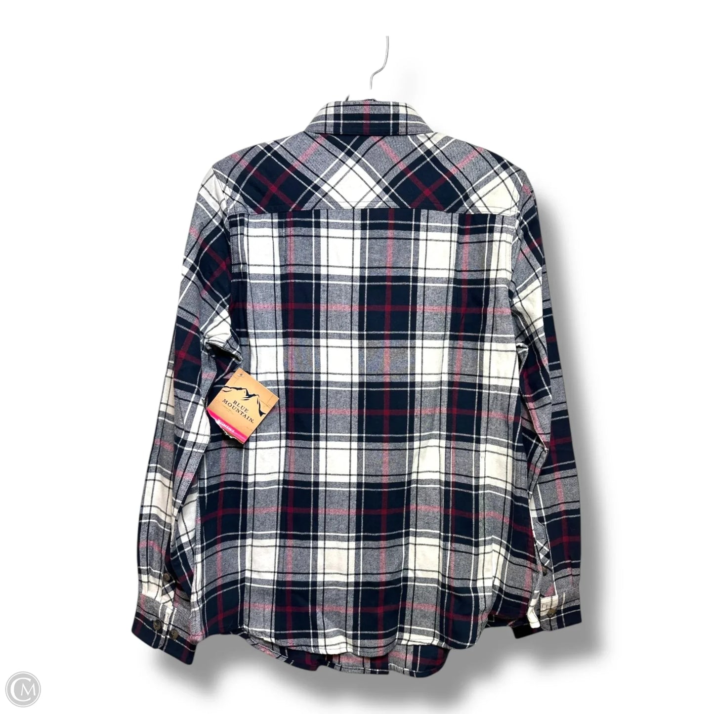 Top Long Sleeve By Clothes Mentor In Plaid Pattern, Size: S