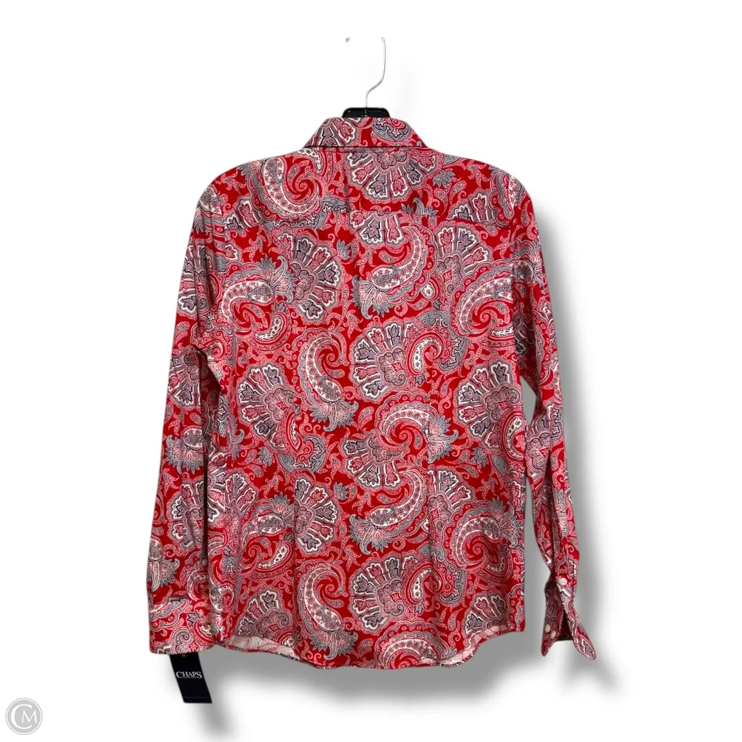 Top Long Sleeve By Chaps In Red, Size: S