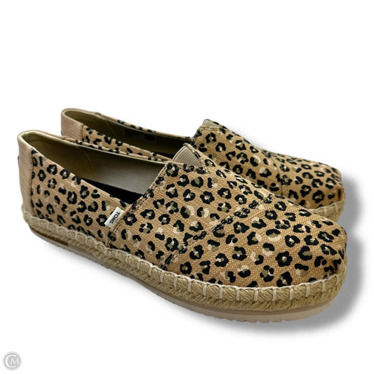 Shoes Flats By Toms In Animal Print, Size: 8.5