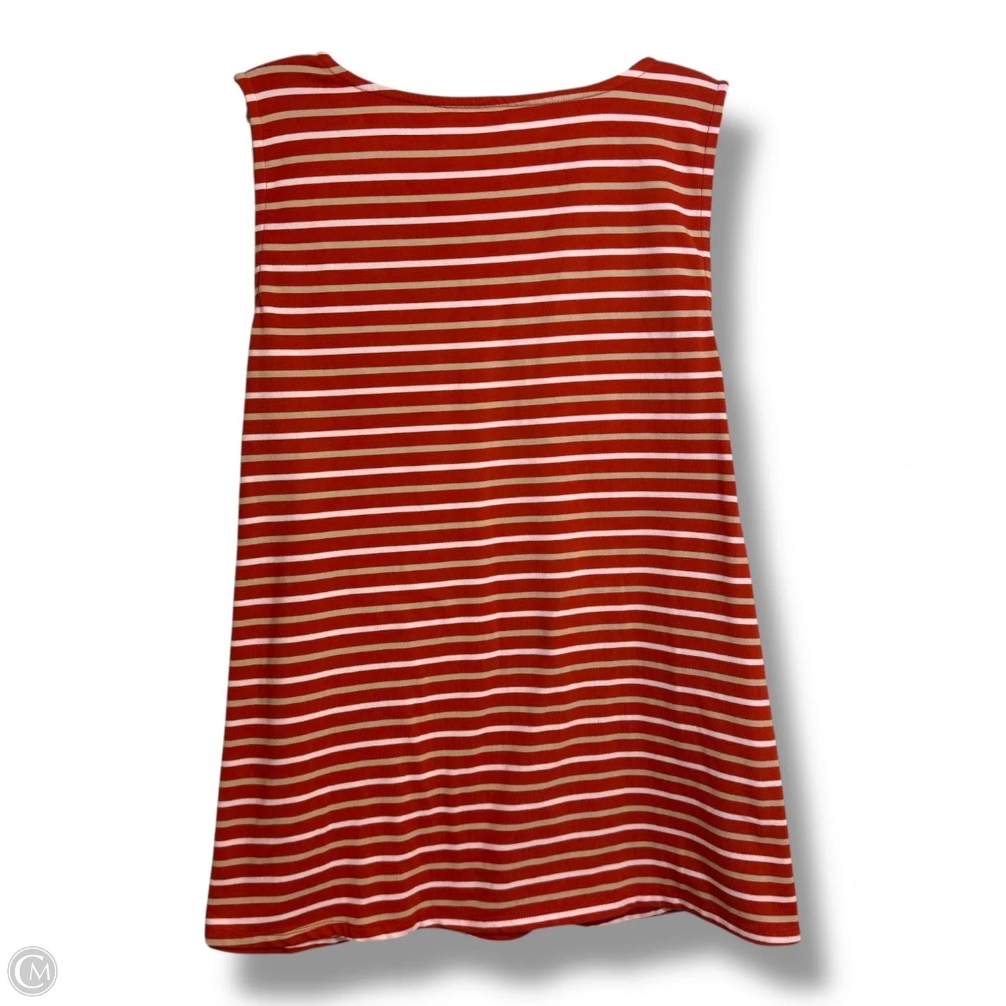 Top Sleeveless By Cuddl Duds In Striped Pattern, Size: Xl