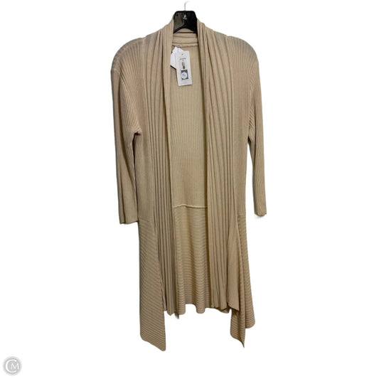 Sweater Cardigan By Clothes Mentor In Tan, Size: M