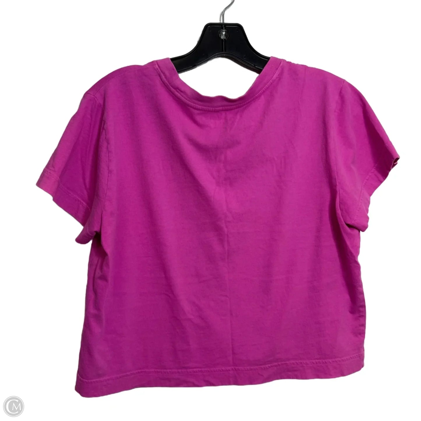 Top Short Sleeve By Pink In Pink, Size: L