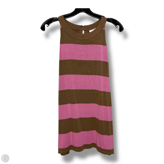 Top Sleeveless By J. Jill In Brown & Pink, Size: M