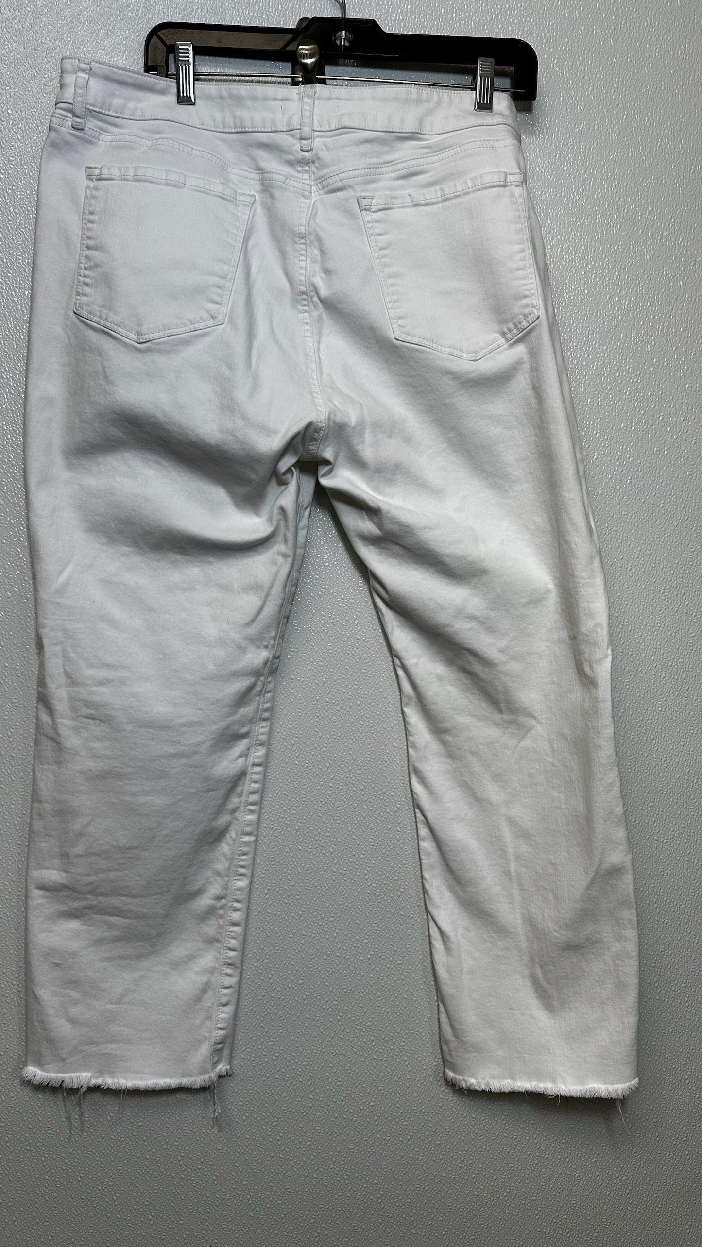 White Jeans Straight Loft O, Size 18