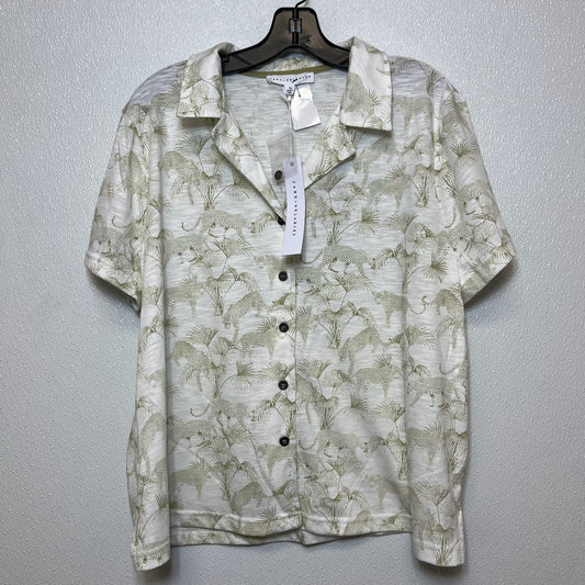 White Top Short Sleeve Jane And Delancey, Size Xl