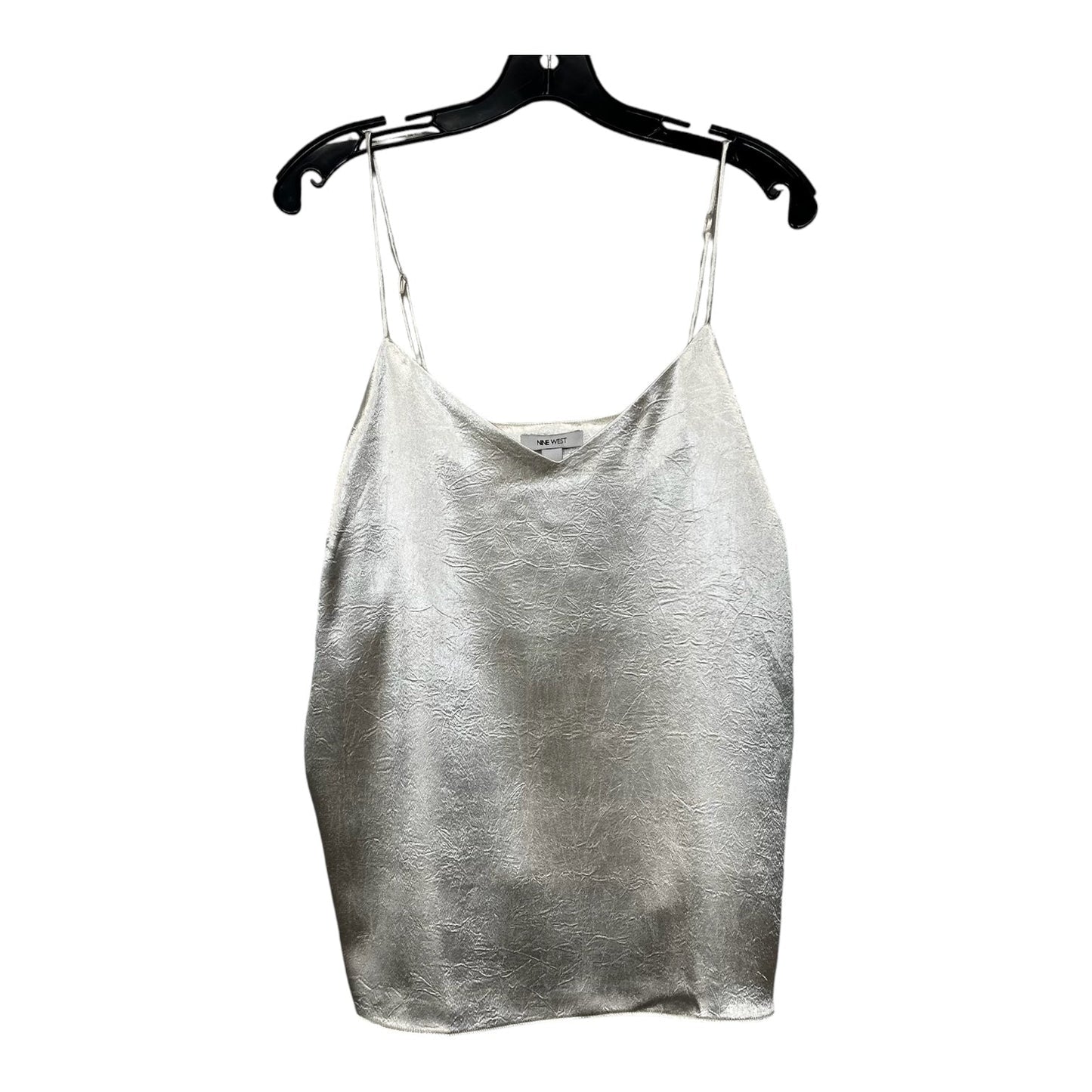 Top Sleeveless By Nine West In Metallic, Size: Xl