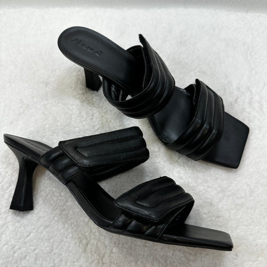 Black Sandals Heels Stiletto Abound, Size 12