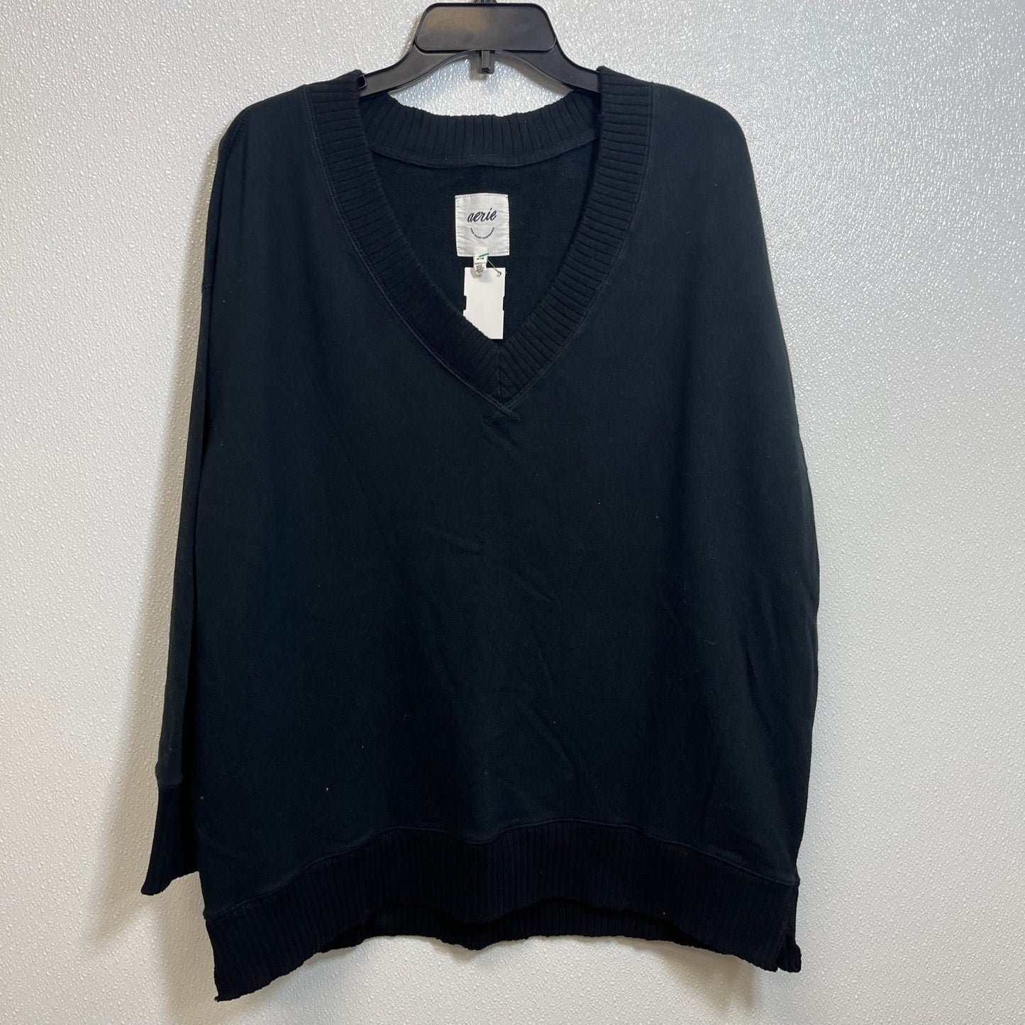 Black Sweatshirt Crewneck Aerie, Size M