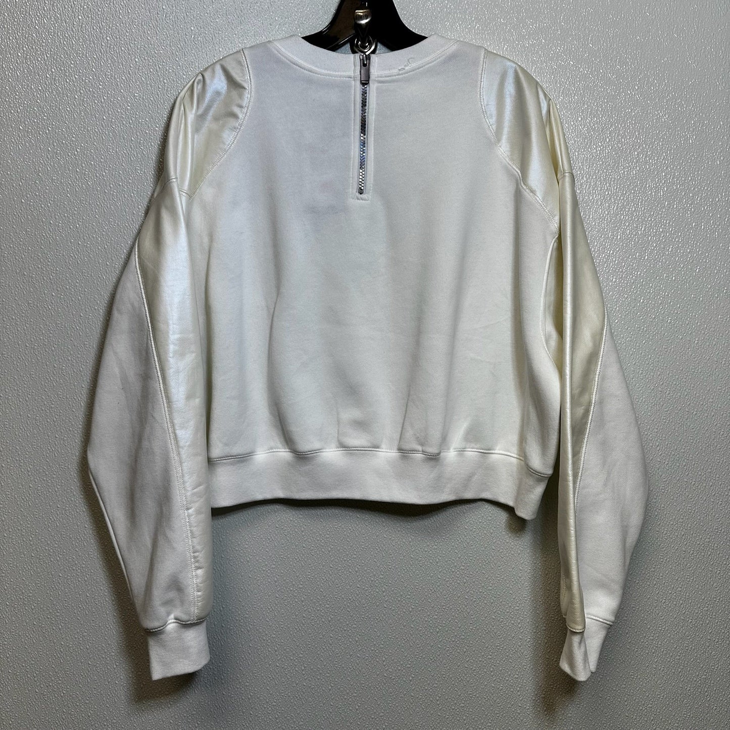 White Sweatshirt Crewneck Nike Apparel, Size L