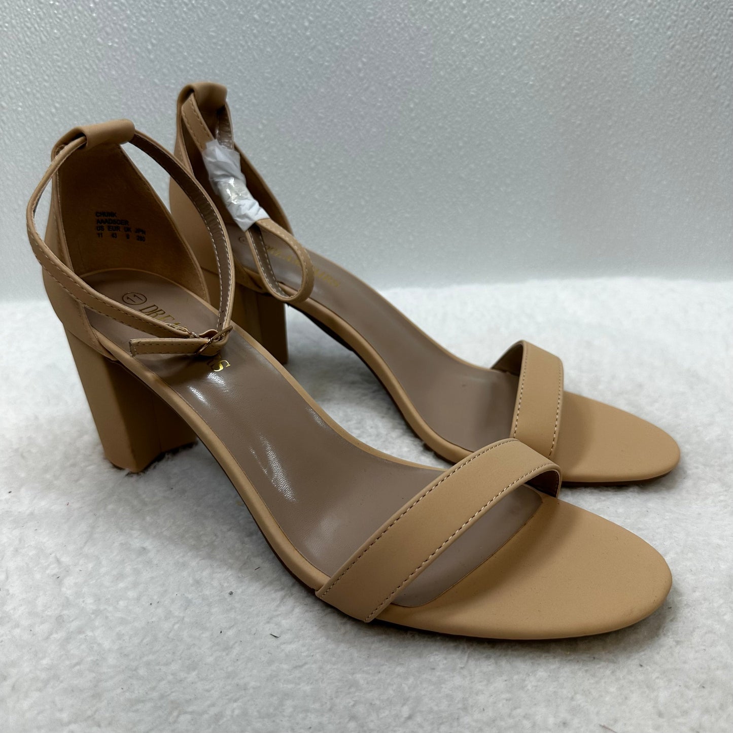 Nude Shoes Heels Block Clothes Mentor, Size 11