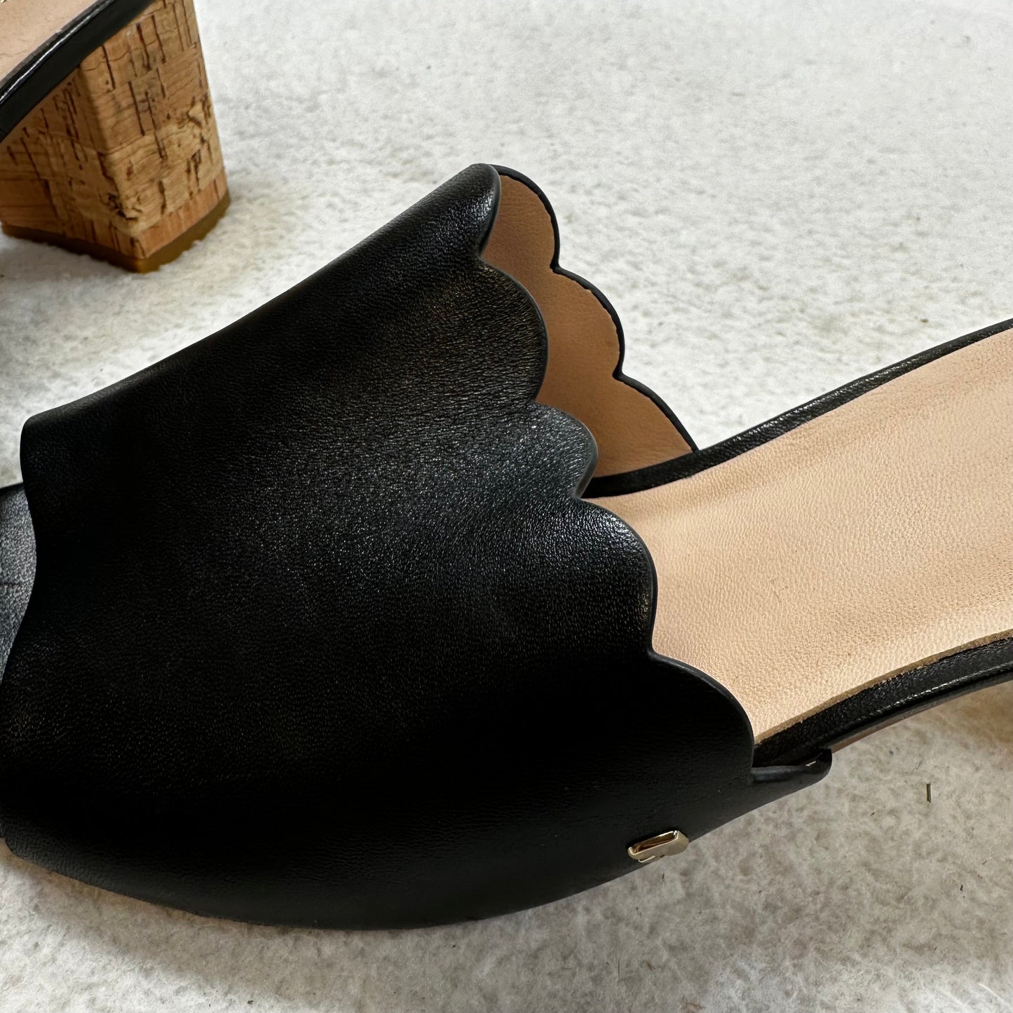 Black Sandals Heels Block Kate Spade, Size 8.5
