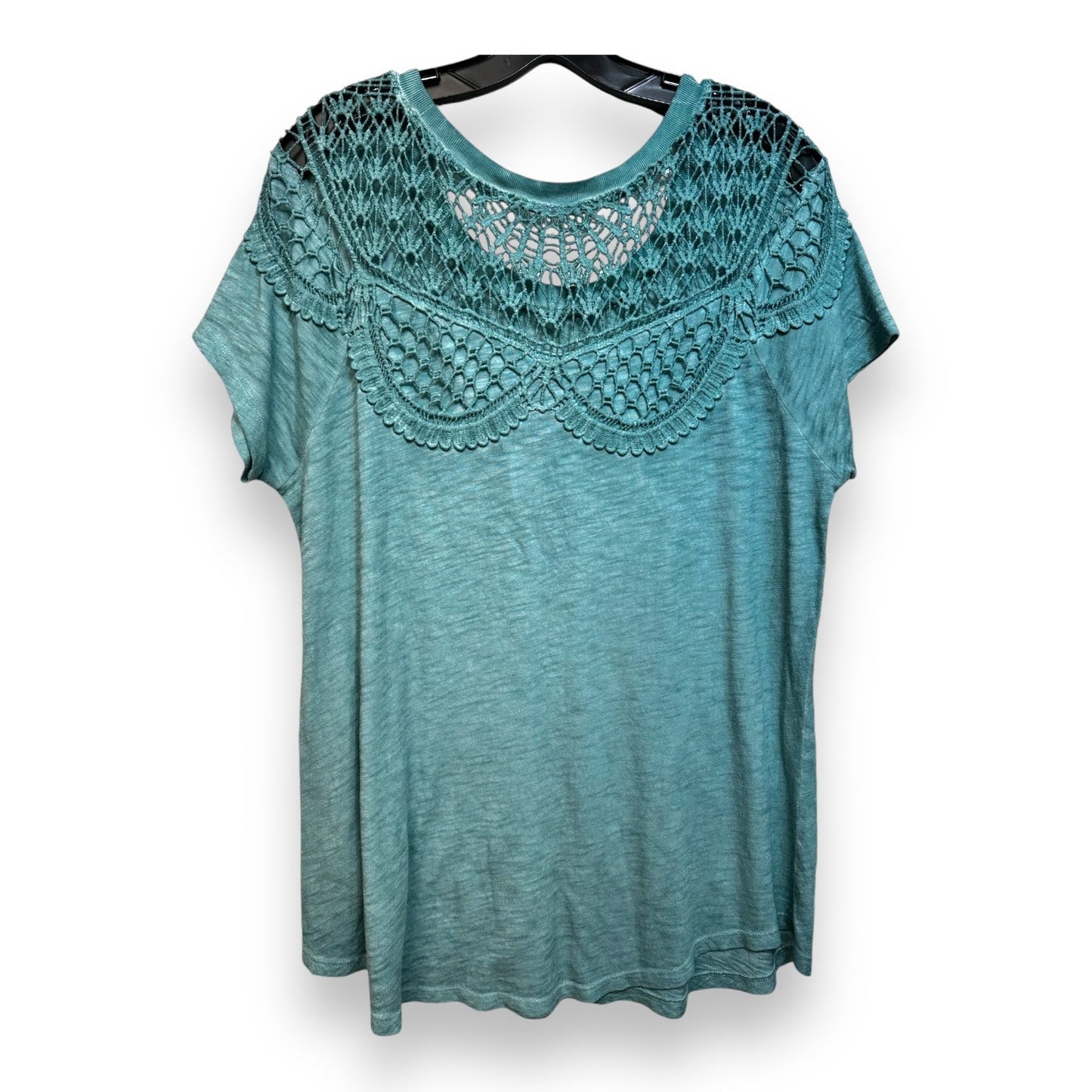 Top Short Sleeve By Torrid In Aqua, Size: L