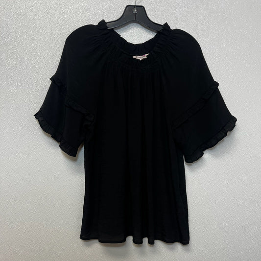 Top Short Sleeve By Nanette Lepore In Black, Size: S