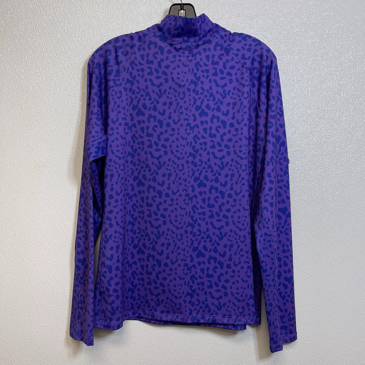 Athletic Top Long Sleeve Collar By Lady Hagen In Purple, Size: L