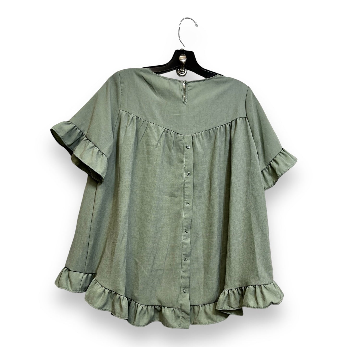 Top Short Sleeve By Clothes Mentor In Olive, Size: M